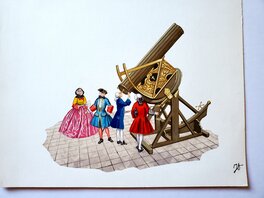 Jean Torton - SIECLE - HALEY illustration originale couleur - Original Illustration