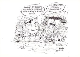 Marnix Rueb - Marnix Rueb | Haagse Harry | Spaans mokkel (Groen Geile Scheurkalender 2/8) - Original Illustration