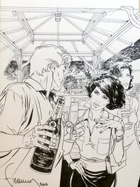 Philippe Francq - Largo Winch Terrasse de l’ Hippodrome - Illustration originale