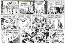 Joe Kubert - Tales of the Green Beret . Sunday strip . 26 /6 / 1966 . - Comic Strip