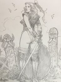 Mohamed Aouamri - Walkyrie - Illustration originale