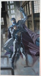 Riccardo Federici - Batman et Catwoman - Illustration originale