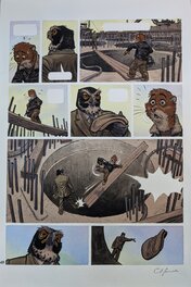 Juanjo Guarnido - Blacksad: Alors Tout Tombe Partie 1 - Planche originale