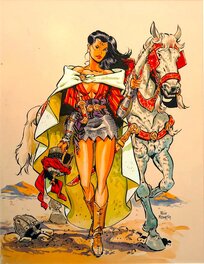 Félix Meynet - Cavalière - Meynet - Original Illustration