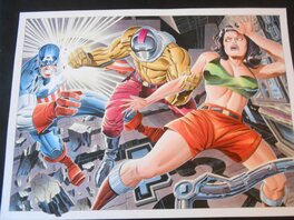 Giorgio Comolo - Illustration Captain America - Original Illustration