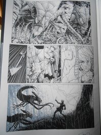 Steve McNiven - The Two worthies  - Thor - Planche originale