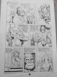 Art Adams - Monkeyman and O'Brien - Planche originale