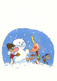 Zep - Titeuf ET LE BONHOMME DE NEIGE - Original Illustration