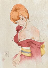 Sara Trabucco - Fujiko orientale - Original Illustration