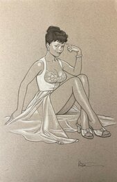 Patrick Hitte - Pin-Up - Illustration originale