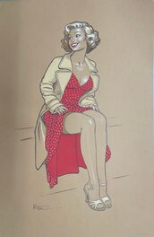 Patrick Hitte - Pin-Up - Illustration originale