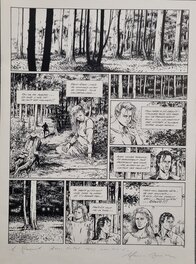 Planche originale - La traque