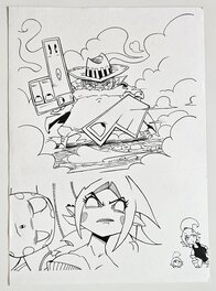 Planche Encrée Manga Dofus Arena Tome 4