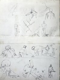 Crayonnés au dos de la planche Crayonnés au dos de la planche