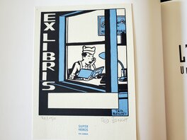 Ex-Libris : sérigraphie SUPER HEROS 10,7 x 14,3 Ex-Libris : sérigraphie SUPER HEROS 10,7 x 14,3
