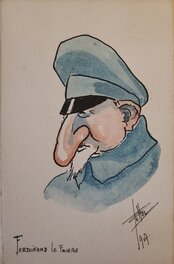René Pellos - Ferdinand le fourbe - Original Illustration
