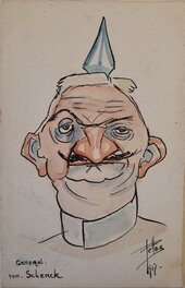 René Pellos - Général Von Schenck - Original Illustration