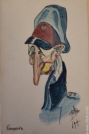 René Pellos - Le Kronprinz 1 - Original Illustration