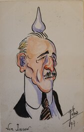 René Pellos - Von Jagow - Original Illustration