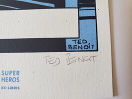 Sérigraphie signée TED BENOIT Sérigraphie signée TED BENOIT