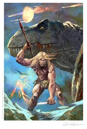 Gil Formosa - RAHAN T REX - Illustration originale