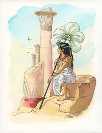 Isabelle Dethan - Le Roi de Paille - Illustration - Illustration originale