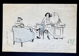 René Giffey - Causeries - Illustration originale