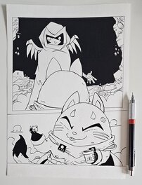 oTTami - Planche Encrée Manga Dofus Arena Tome 4 - Planche originale