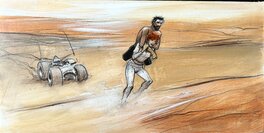 Enki Bilal - Quatre ? c1p57 - Illustration originale