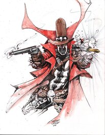 Dave Cole - Gunslinger Spawn - Illustration originale