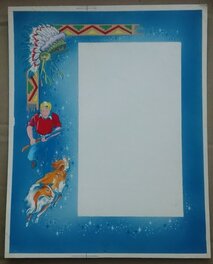 Willy Vandersteen - Inkleuring achterkant albums Bessy - Comic Strip
