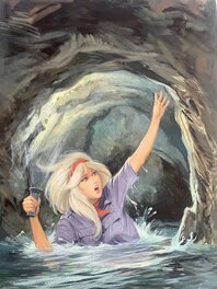 Jean Sidobre - Alice et la riviere souteraine - Couverture originale