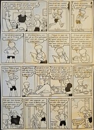 Jef Nys - De zingende aap - Planche originale
