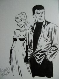 Gérald Forton - Bob morane - Illustration originale