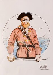 Jean-Charles Kraehn - Barbe-Rouge - Original Illustration