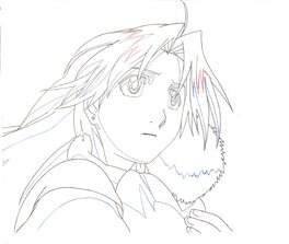 Hiromu Arakawa - Edward Elric - Fullmetal Alchemist - Doga - Original art