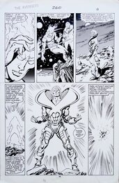 John Buscema - Beyonder Secret Wars II Avengers 260 - Planche originale