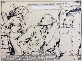 Athos Cozzi - Jim ALASKA planche originale de CHOTT et COZZI vers 1942 - Comic Strip