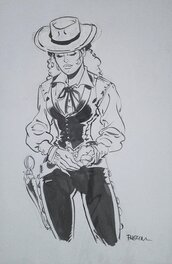 Félix Meynet - Agnès de Salm-salm - Original Illustration