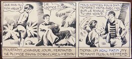 Planche originale de "Bob et Fernand" 1942 par Antoni CLAVÉ (1913-2005)