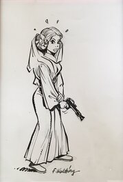 François Walthéry - Leia Natacha - Original Illustration