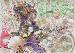 Arkadiusz Klimek - Wilczan et Dzidek - Original Illustration