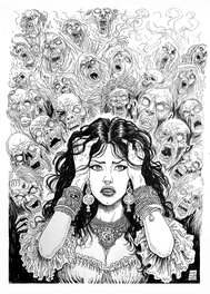Arkadiusz Klimek - Helena - Departement 7 / Wydział 7 - encre - Original Illustration