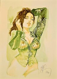 Fabrice Meddour - Déshabillé - Illustration originale