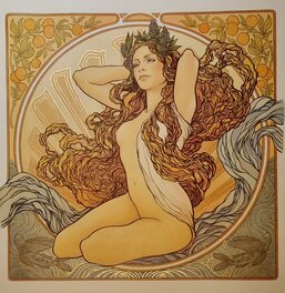 Ingrid Liman - La Naissance de Vénus - Illustration originale