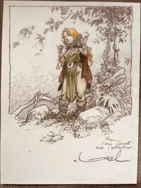 Régis Loisel - Pelisse « La quête de l’oiseau du temps » - Illustration originale