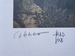 Bd signée et numérotée Bd signée et numérotée
