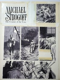 Alfonso Font - MICHEAL STROGOFF THE COURIER OF THE CZAR : IN THE HANDS OF THE TARTARES - Planche originale
