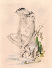 Jean-Adrien Mercier - Nu FEMININ JEAN ADRIEN MERCIER - Planche originale