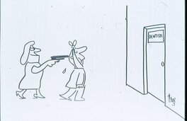Image dessinée du dentiste.